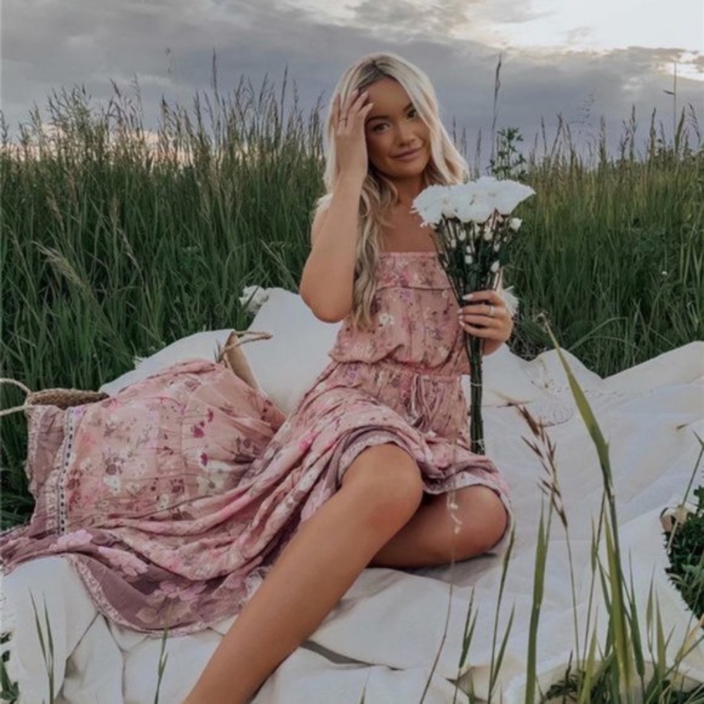 IN STOCK - Floral Print Cami Maxi Dress - Picture 1 of 7